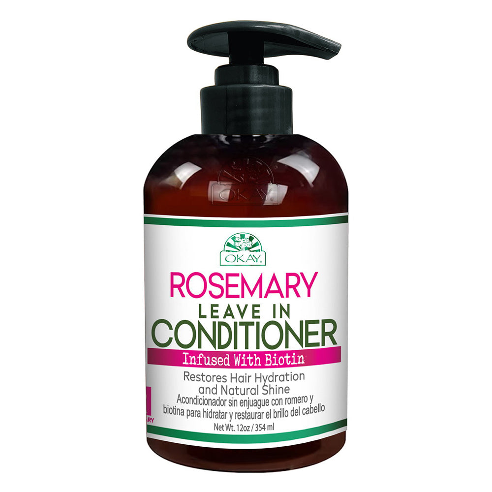 Okay Rosemary Leave in Conditioner Restore Hair Natural Shine 12Oz (354 ml)